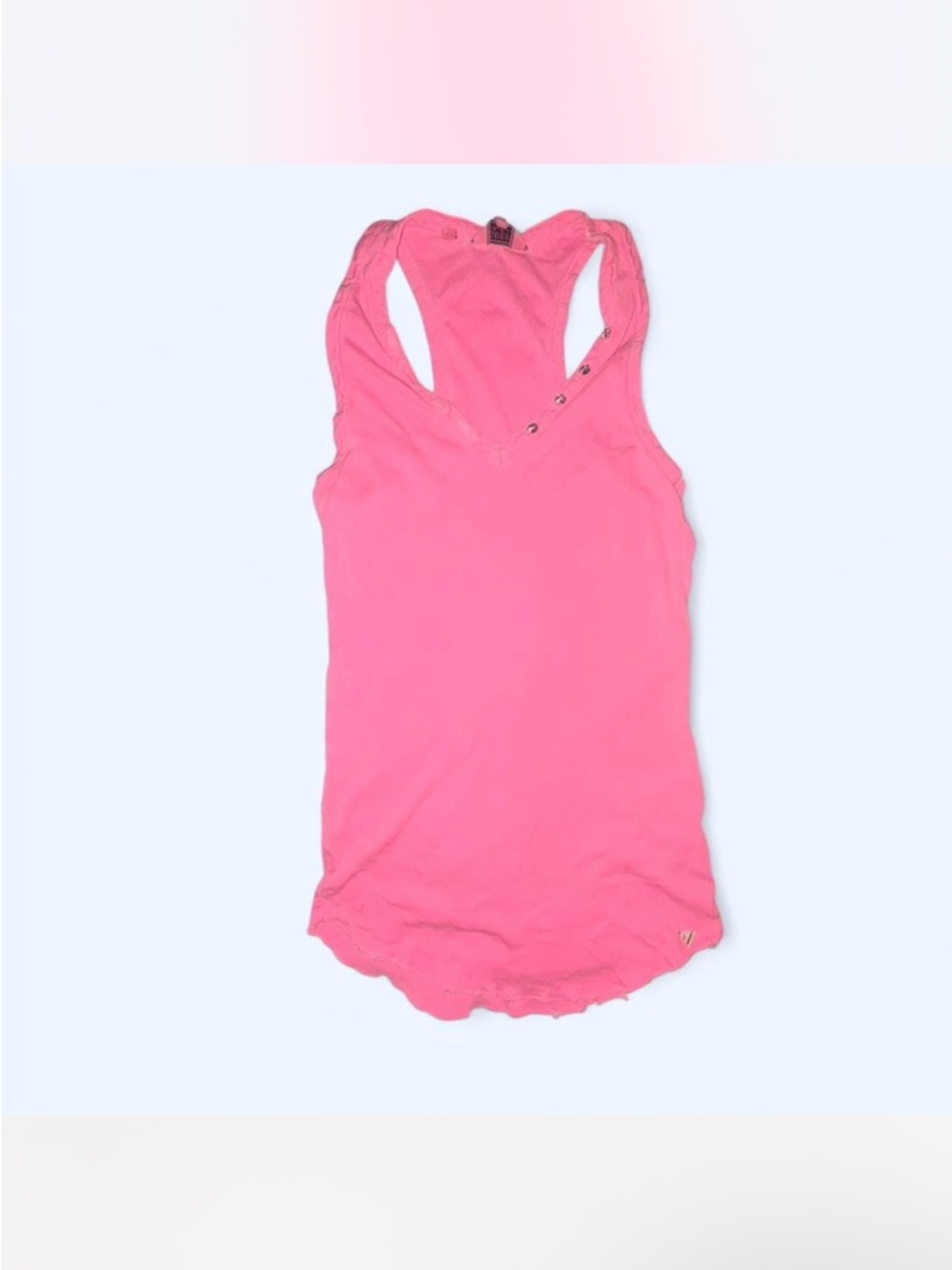 Y2K Guess Hot Pink Racerback Tank Top